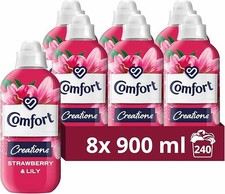 Comfort Creations Strawberry & Lily Fabric Conditioner 900ml - 8 Pk (240 Washes)