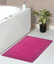Luxury Collection 100 Reversible Cotton Bathroom Rugs Set, Washable Rug, Ext...