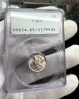 C127. 1942 Mercury Dime Pcgs Ms65  Old GREEN label White