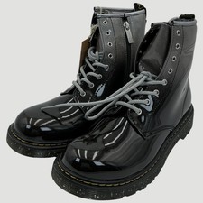 Dr. Martens 1460 Y Kid's Size 6 Black/Silver Combat Boots