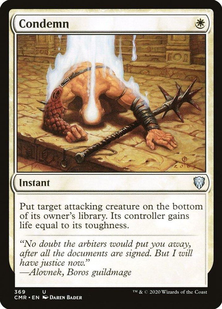NM - Condemn [CMR - 369] Commander Legends
