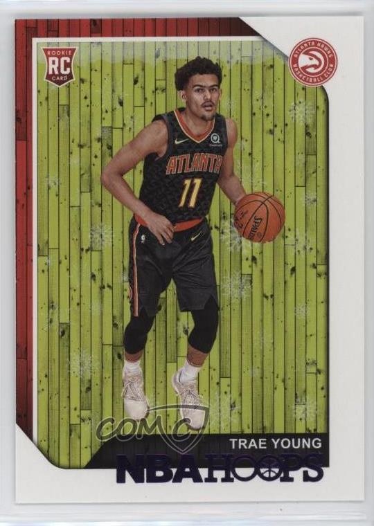 2018-19 Panini NBA Hoops Purple Winter Trae Young #250 0e0