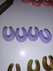 Horseshoes For Fashion Doll Displays Including Rose Embossed Purse — photo 6