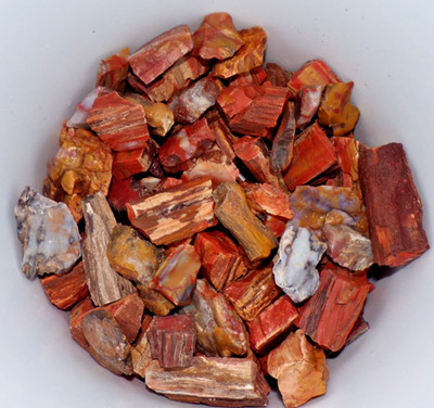 #ad 4 Lb Petrified Wood Mixed Lot of Northern Arizona Rainbow Lapidary Tumbling $27.00