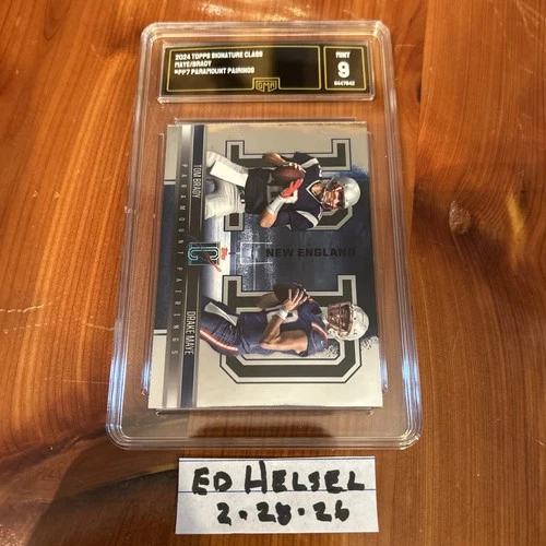 2024 Topps Signature Class - Paramount Pairings Drake Maye, Tom Brady #PP7