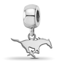 Sterling Silver Southern Methodist University XS Dangle Bead Charm