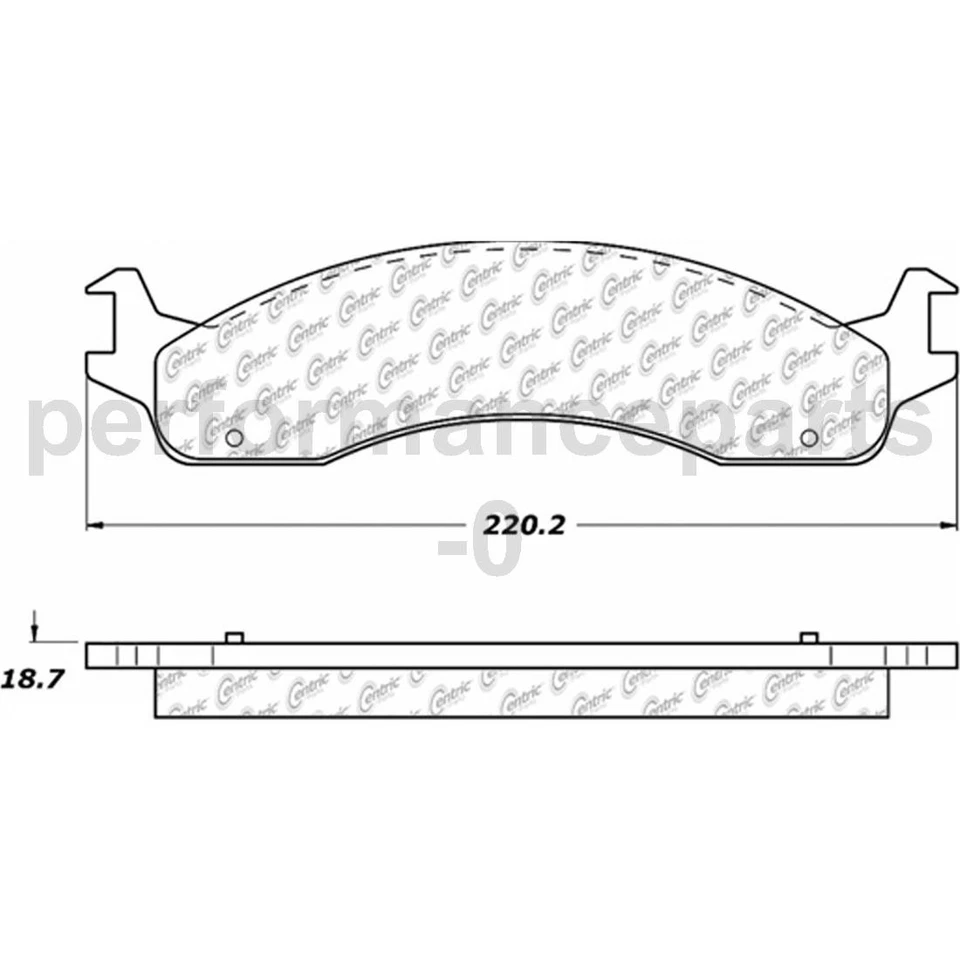 Juego de pastillas de freno de disco delanteras rotor de freno de disco para Ford F-250 1995-1999 Foto 3 de 4