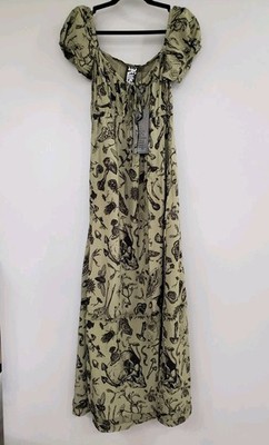 NEW SMALL Killstar Forestine Maxi Dress Gothic mushroom moth whimsical fairycore