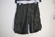 REI Quick Dry Polyester Cargo Shorts BOYS XS 6 7 Green Hiking Camping Walking