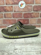 Crocs Bayaband Slide Sandals Men s Size 11 Army Green 205392-309 NWT