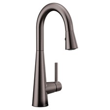 Moen 7664BLS Black Stainless One-Handle Pulldown Bar Faucet