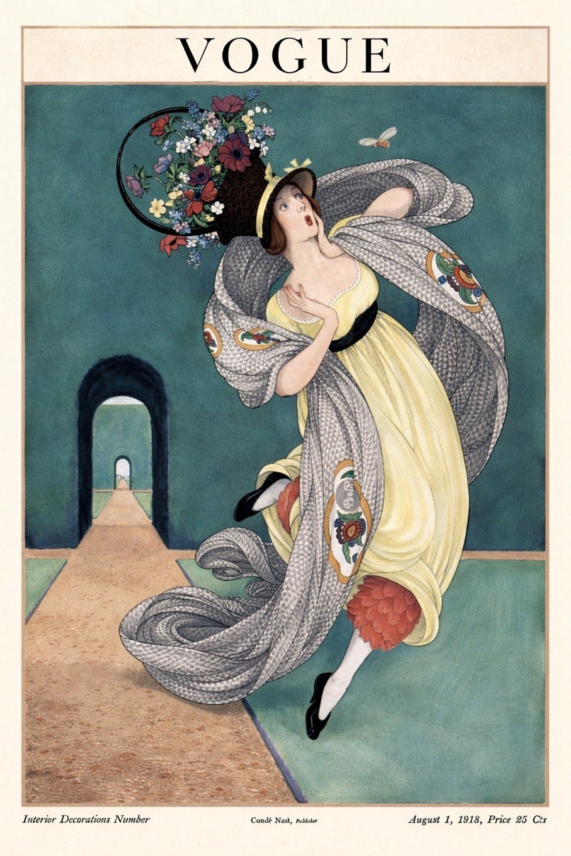 ✨ Vogue Vintage Poster (1918) - 24x36” Retro Fashion Art - 200gsm