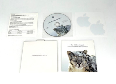 Apple Mac OS X Snow Leopard 10.6.3 Install Disc Complete W/ Stickers
