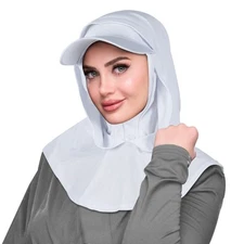 One Piece Muslim Women Plain Under Scarf Cap Turban Hijab Islamic Neck Cover Hat