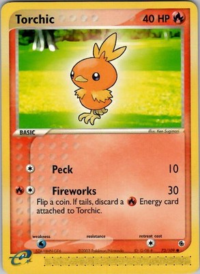 Torchic - Ruby and Sapphire 73/109 NM