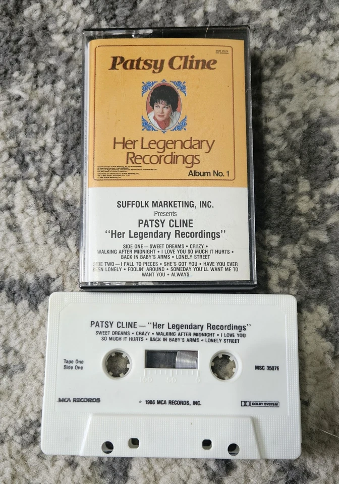 PATSY CLINE HER LEGENDARY RECORDINGS ALBUM 1 & 2 1986 {MINT COND} - Image 3 of 4