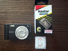Sony Cyber-shot DSC-W800 20.1 MP 5x Optical Zoom Digital Camera Black Tested