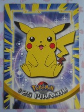 PIKACHU #25 - TOPPS TV ANIMATION EDITION 1999 - CARTE POKEMON - TRES BON ETAT
