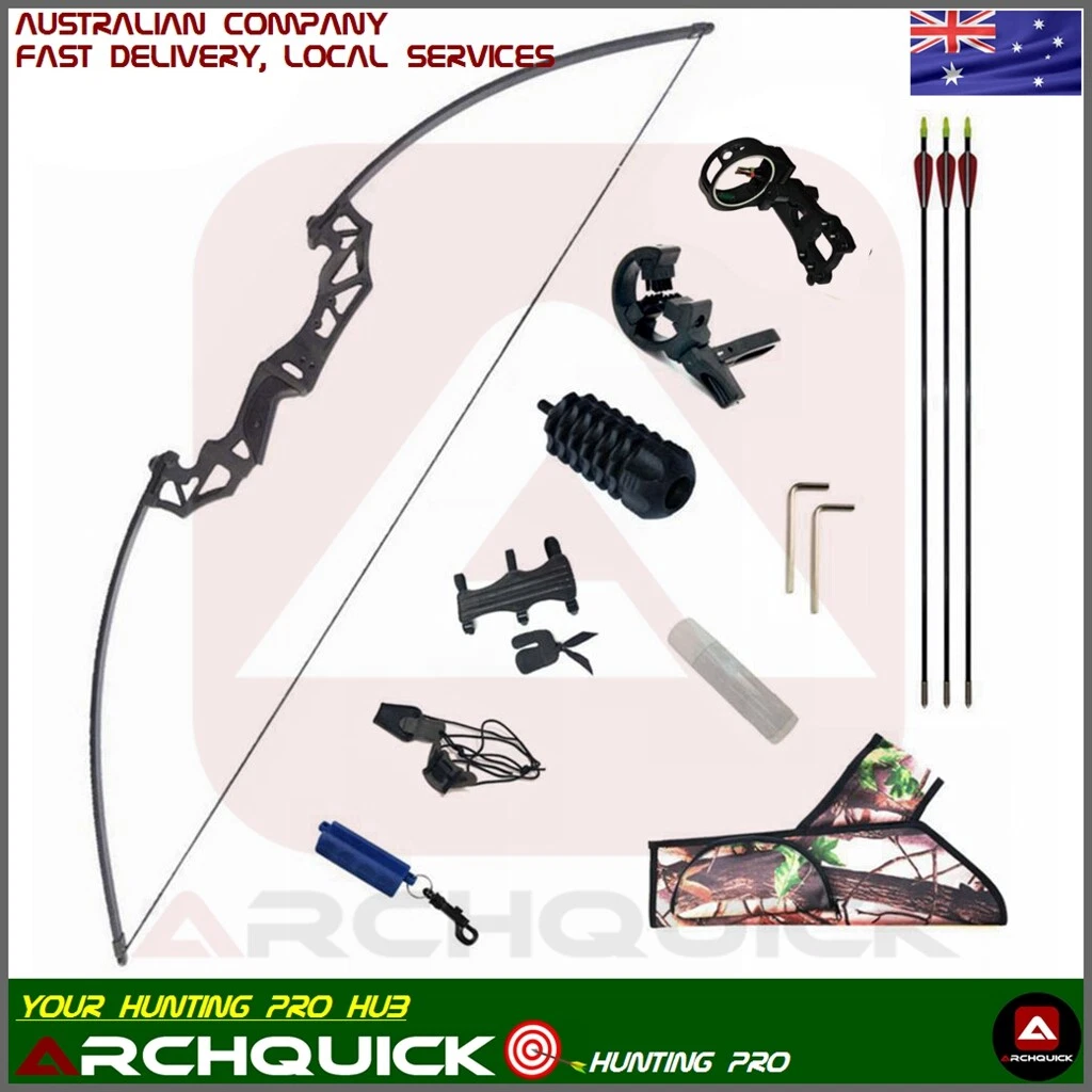 20lbs Archery Longbow Set Long Bow Target Shooting Practice Junior Youth Luxury