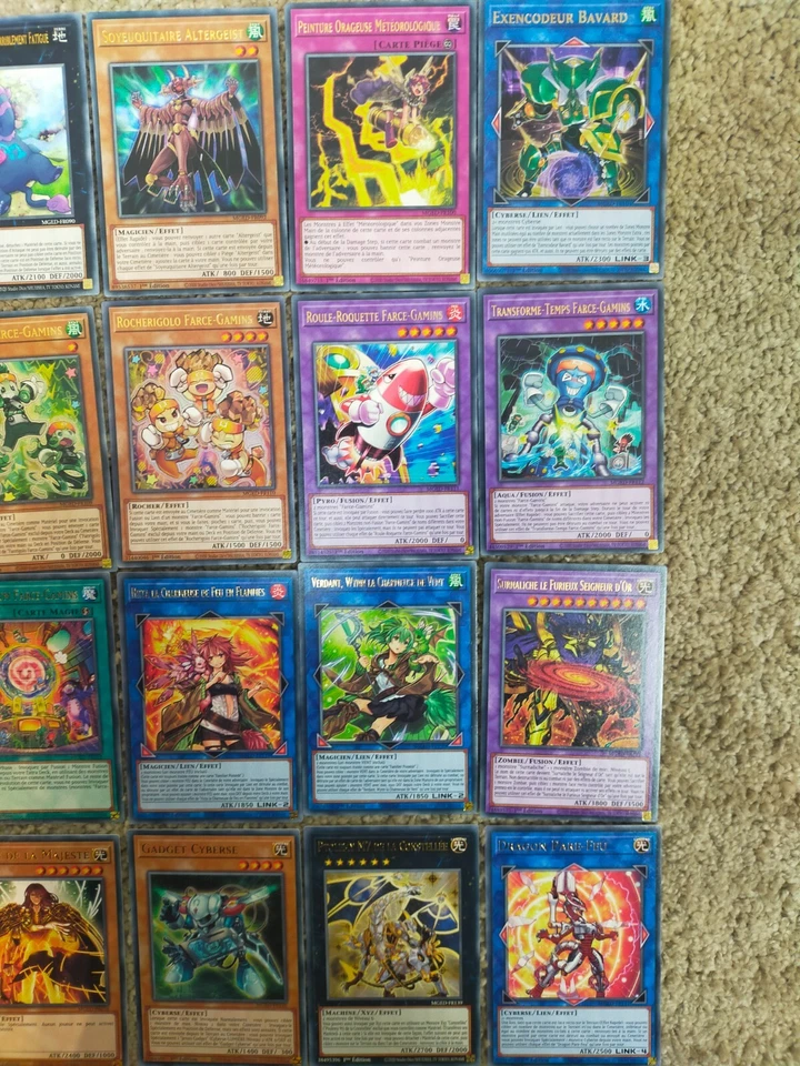 Lot 28 Cards Yu Gi Oh Fr Rare Lettres Gold Mged - Sending Zip - Image 3 of 3