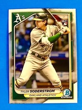 2024 Bowman Chrome Baseball Base Tyler Soderstrom RC #16 Oakland Athletics