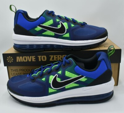 Nike Men Size 10.5 Air Max Genome Royal Blue Black Shoes Sneakers DC9410 400