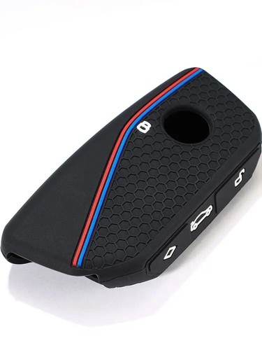 Fit BMW X5 I5 740 760 X7 X1 IX 4 Button Remote Smart Key Fob Silicone Case Cover - Picture 7 of 11