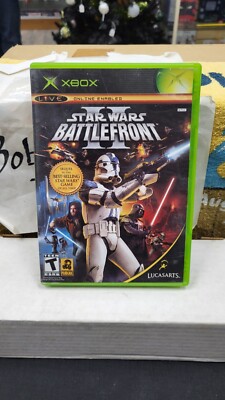 STAR WARS BATTLEFRONT II MICROSOFT XBOX VIDEO GAME IN BOX NO MANUAL