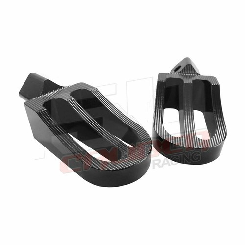 Aluminum Oversized Foot Pegs Black For Larger Rider Honda CRF 50 CRF50 Pit Bike - Picture 3 of 9