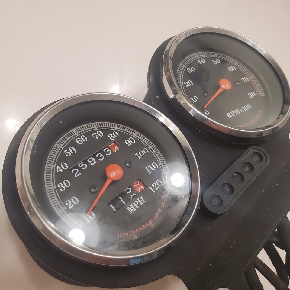 Harley Davidson Sportster Gauge Cluster Speedometer RPM Gauges BENCH TESTED eBay