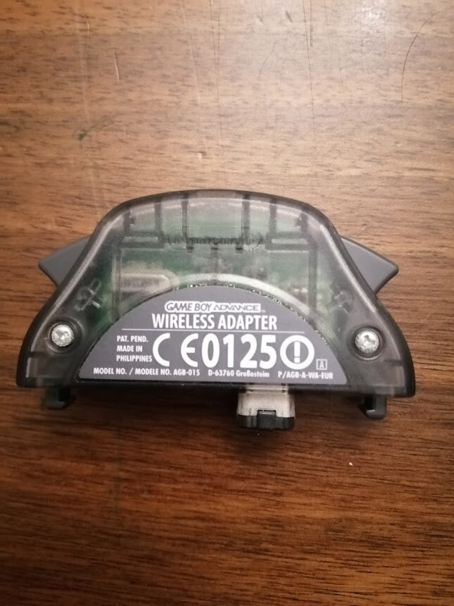 Nintendo Game Boy Advance Wireless Adapter AGB-015 + Manuale Originale