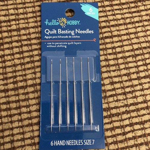 Hello Hobby - Quilt Basting Nadeln - 6 Nadelpack - Handnadeln - Größe 7