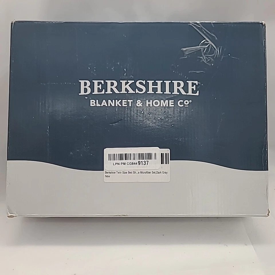 Juego de sábanas dobles Berkshire Blanket - Juego de cama de microfibra de 3 piezas, gris Foto 2 de 4