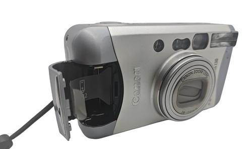 Cámara analógica Canon Prima Super 130 AiAF plateada sin probar/piezas de repuesto usada - Imagen 13 de 14