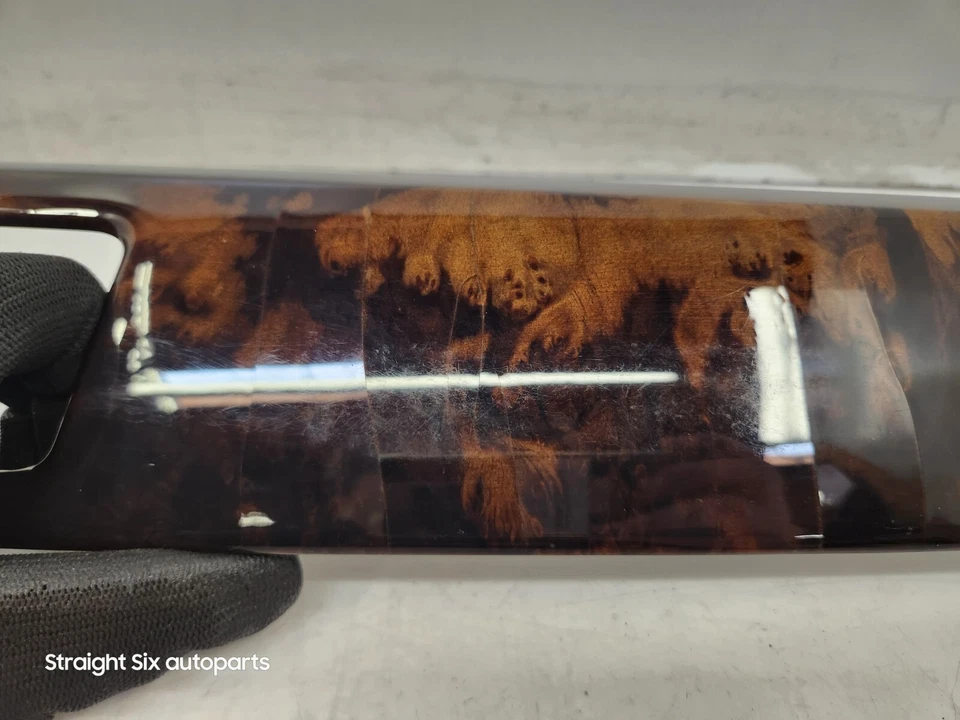 ✅ 09-11 OEM BMW E90 E91 335 tablero de puerta madera fina rebabas nogal juego de molduras interiores * Foto 2 de 4