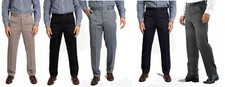 Mens Classic Cavalry twill Smart Casual formal Trousers Pants W32- 48 L 29