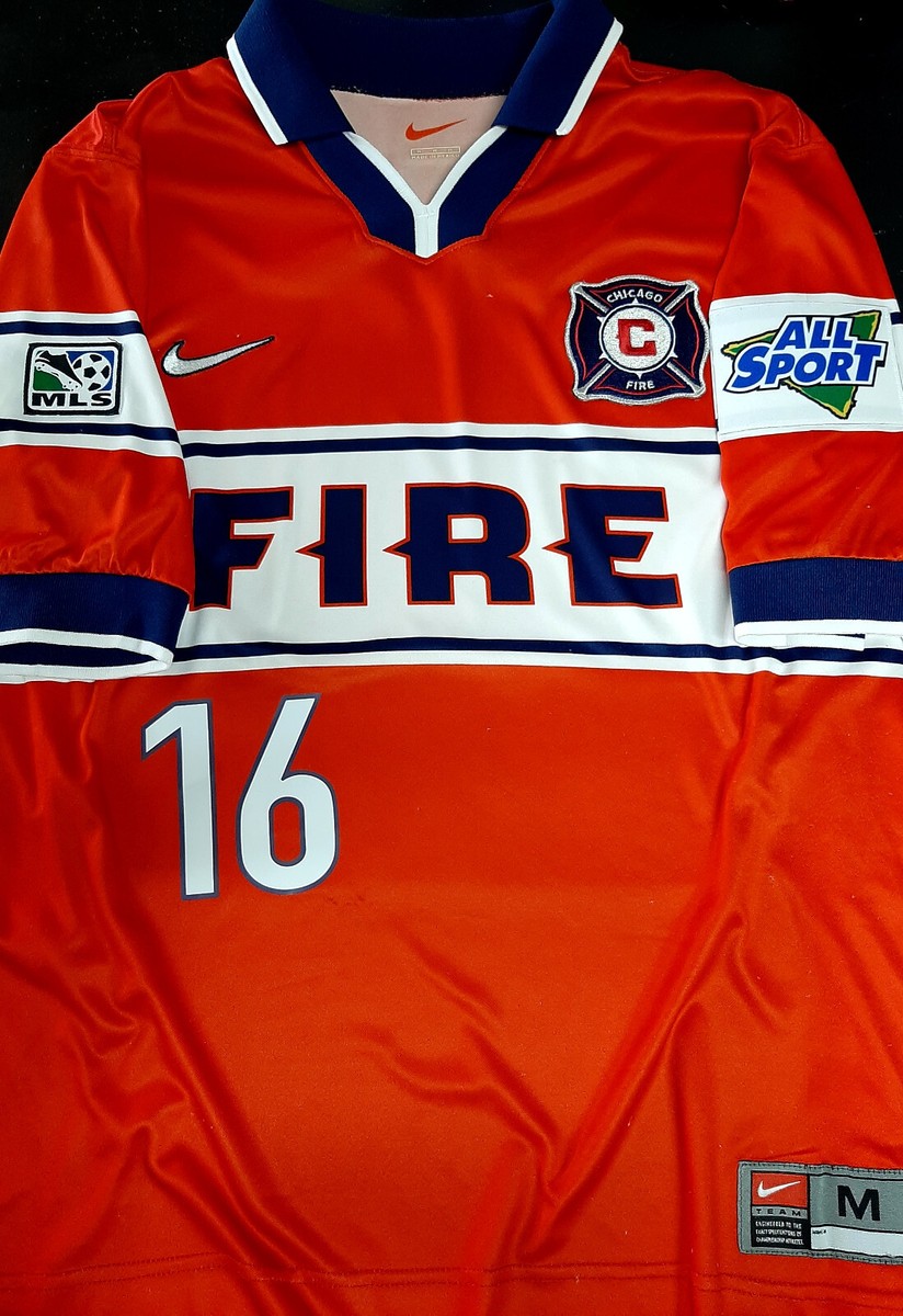 NIKE Chicago Fire 1999 WOLFF HOME ORIGINAL SOCCER JERSEY SHIRT | eBay