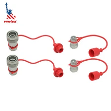 1/2" Ag Hydraulic Quick Connect Couplers Couplings, Ball Pioneer Style 2 Sets