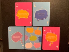 SWAP PLAYING CARDS  Conversation Cards  LOT OF 4   ALL The Threes  TALK TO ME