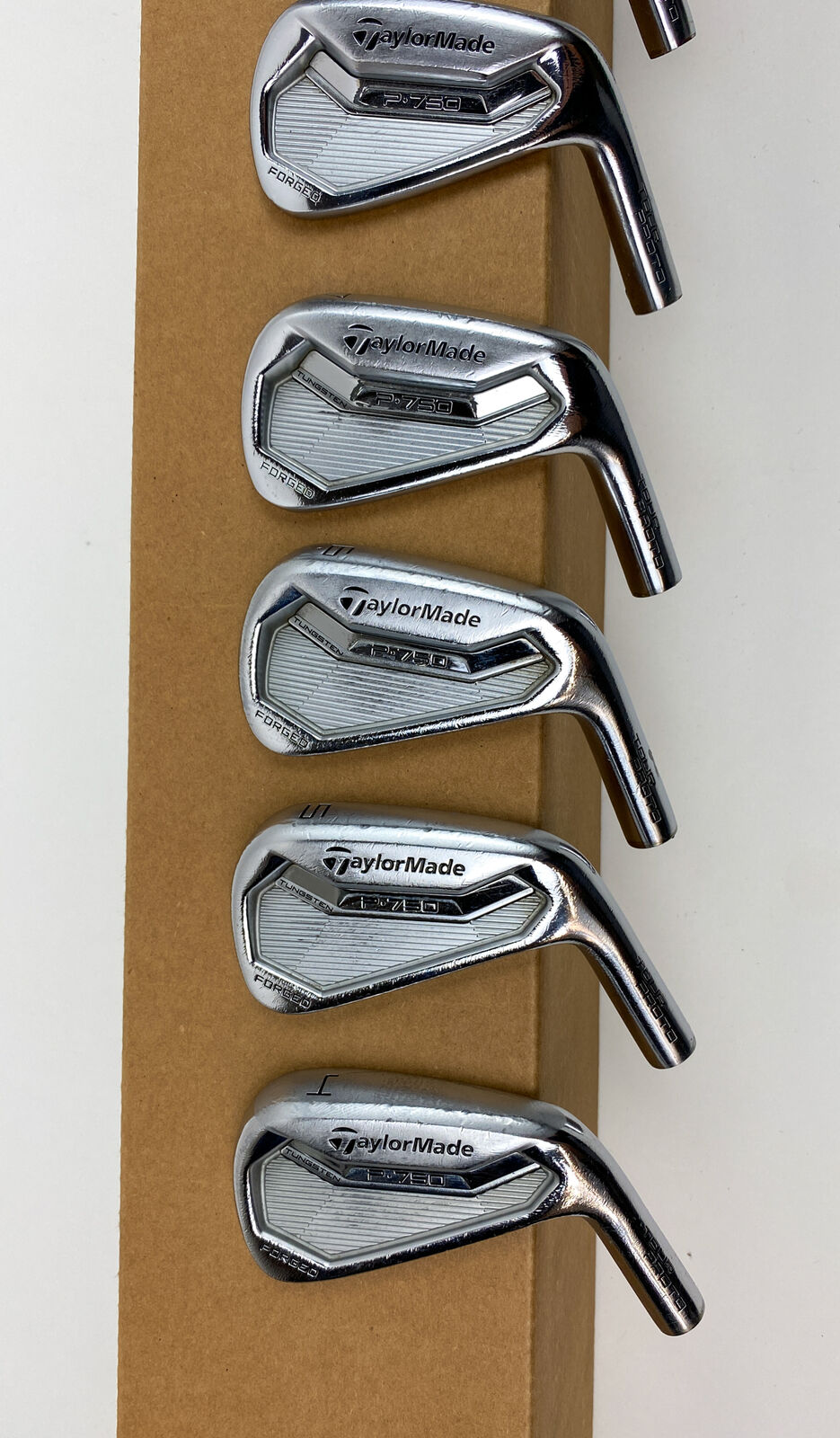 Used RH TaylorMade P-750 Tour Proto Forged Irons 4-PW HEADS ONLY Golf Set