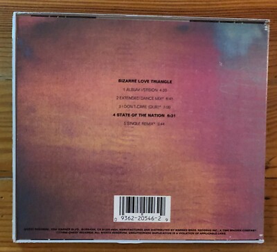 New Order Bizarre Love Triangle CD 1986 Maxi Single | eBay