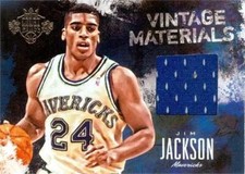 Jim Jackson jersey relic basketball card 2014 Panini Court Kings Vintage #20
