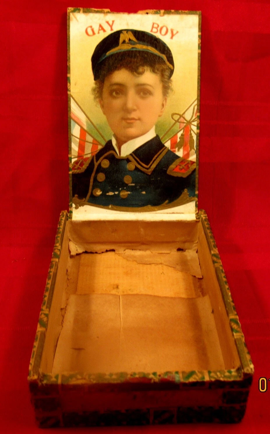 c1890  Gay Boy --   Cigar Box  --  Nice Smaller Box  --  EX RARE Label - Picture 1 of 3