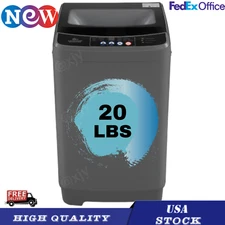Washing Machine 20Lbs Capacity Full Automatic Portable Washer w/Drain Pump Home-