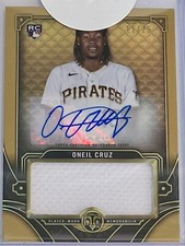 ONEIL CRUZ 2022 TOPPS TRIPLE THREADS JUMBO PATCH GOLD RC AUTOGRAPH /25 SSP