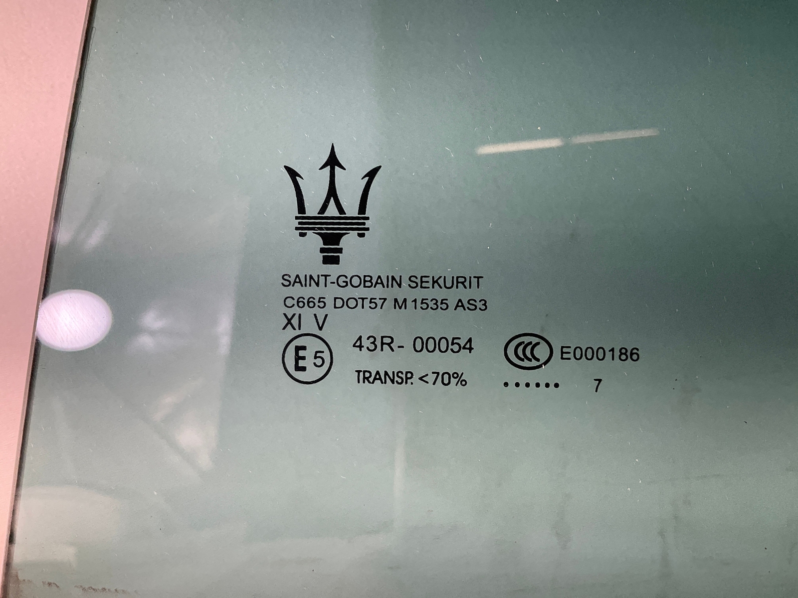 17-20 MASERATI Levante Rear Right Passenger Door Glass