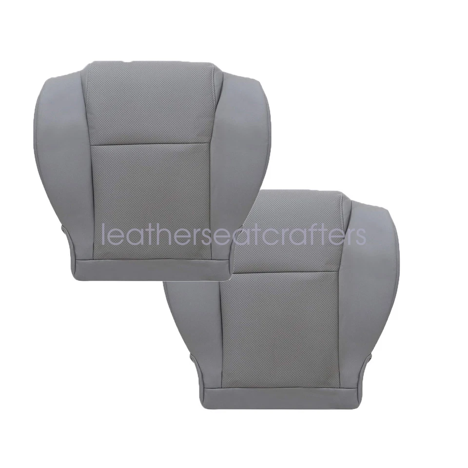 2 x For 2007-2013 Toyota Sequoia Tundra Both Side Bottom Leather Seat Cover Gray - Изображение 2 из 4