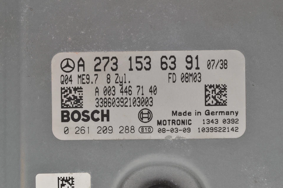 2008 MERCEDES GL450 4MATIC X164 W164 ECU ECM PCM A2731536391 — 第 2/4 张图片