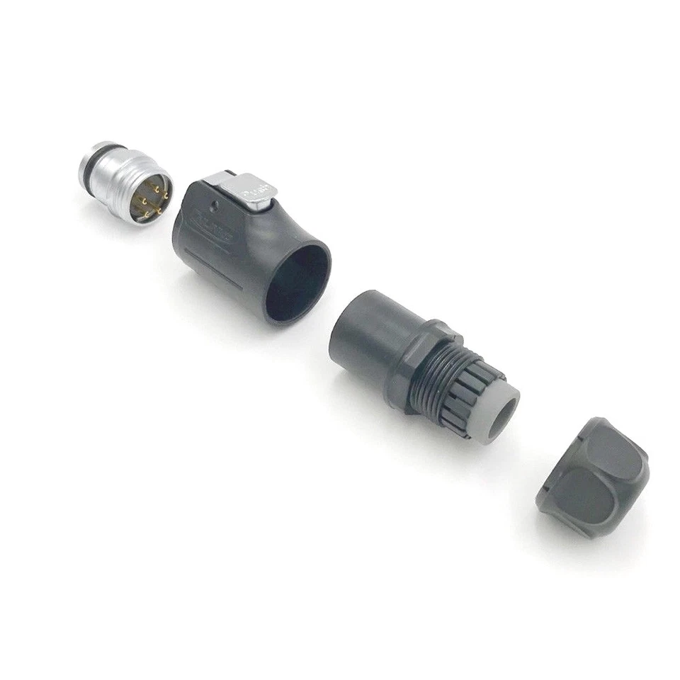 5 Pin Power Circular Industrial Connector Female Plug Outdoor Waterproof IP67 - Image 2 of 4