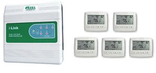 Package Deal: Azel 5 Zone Switching Relay with 5 Floor Heating Thermostats